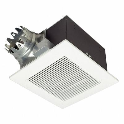 PANASONIC Bathroom Fan: Ceiling, 190 cfm Max, 0.8 sones, 1 Speed - Standard Bathroom Exhaust Fans