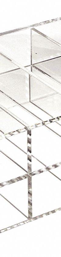 Microtube Rack: 9 3/8 in Overall Wd, 4 7/8 in Overall Ht, 12 1/4 in Overall Lg, Acrylic, Clear (MPN HS23263B). Key specifications — Material: Acrylic; Mounting Location: Benchtop; Color: Clear; Product Type: Storage Rack; Total Holding Capacity: 8 x 80 Wells; Brand: HEATHROW SCIENTIFIC.
