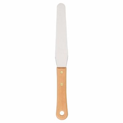WESTWARD Spatula: Bld. Mat. Stainless Steel, Hdl. Mat. Hardwood - Corrosion-Resistant Spreading Tools
