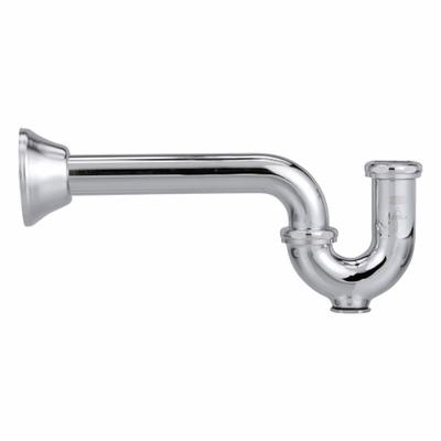 ZURN Trap: Cast Brass, Chrome-Plated, Silver, 1 1/4 in Nominal Pipe Size - P-Traps