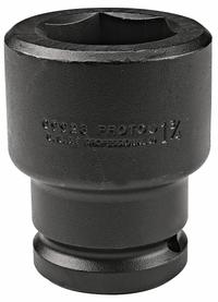 PROTO Impact Socket: SAE, 2 7/16 in Socket Size, 6-Point, Std, 4 in Overall Lg, Black Oxide (MPN J09939). Key specifications — attr1215501: PROTO; attr1215515: Black Oxide; attr1215518: 2-7/16 in.