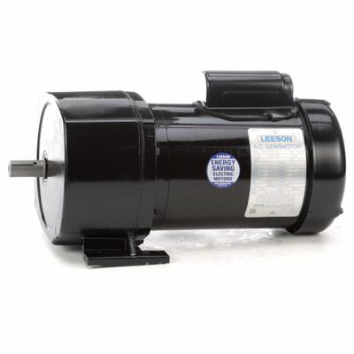 LEESON Gearmotor: Parallel, Single Output Shaft, Capacitor-Start, TEFC, 41 RPM - Parallel Shaft AC Gearmotors