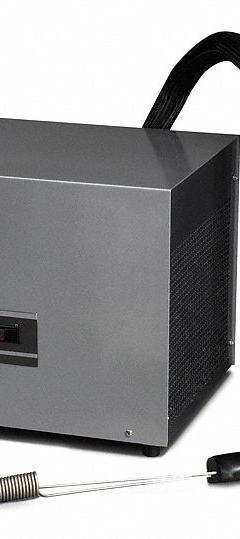 POLYSCIENCE Chiller: -40°C, Refrigerated, 17 in x 14 in x 14 in, 120V AC, P40N7L101B. Key specifications — Brand: POLYSCIENCE; Voltage: 120V AC; Min Temp Setting: -40 °C.