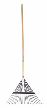 WESTWARD Lawn Rake: Spring Brace Head, Steel Head, Wood Handle, 54 in Handle Lg (MPN 1WG30). Key specifications — Head Style: Spring Brace; Head Material: Steel; Rake Type: Lawn Rake.
