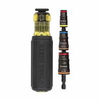 KLEIN TOOLS: Nut Driver/Phillips/Slotted/Square/Torx Tip, 10 1/4 in Overall Lg, Magnetic, 32303HD. Key specifications — attr1205339: #0, #1, #2, #3 Phillips, 1/4, 3/16-Inch Slotted, #1, #2 Square, T10, T15, T20, T25 TORX®, #2 Combo and 1/4, 5/16, 3/8, 7/16, 1/2 and 9/16-Inch nut drivers; attr1205303: KLEIN TOOLS.