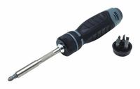 PROTO Multi-Bit Screwdriver: Phillips/Slotted Tip, #1/#2/5/16 in/7/16 in/9/64 in Tip Size, 7 Tips (MPN J9323). Key specifications — attr1205339: Phillips: #1 + #2; attr1205303: PROTO.