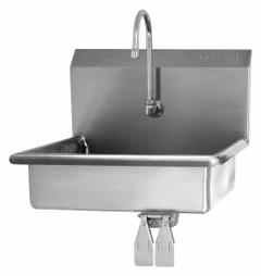 SANI-LAV Hand Sink: 1 Stations, 5 in Bowl Dp, 19 in Bowl Lg, 15 1/2 in Bowl Wd, Faucet Included (MPN 5A4). Key specifications — Includes Side Splash: Side Splash Not Included; Series: Stainless Steel Hand Wash Sink; Brand: SANI-LAV.
