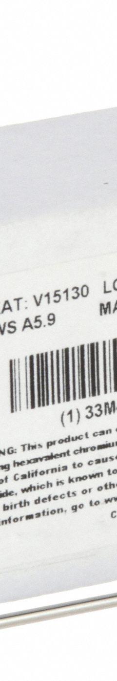 HOBART TIG Welding Rod: Stainless Steel, ER308/308L, 3/32 in x 36 in, 10 lb (MPN 33M417). Key specifications — Tensile Strength (As Welded): 88 ksi; Brand: HOBART; Yield Strength (As Welded): 59 ksi.