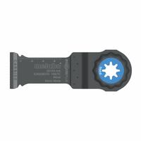 METABO Oscillating Tool Blade: 1 1/4 in Blade Wd, 2 in Overall Lg, Plunge Cutting, High Carbon Steel (MPN 626948000). Key specifications — attr1097473: Stainless Steel; attr1097476: METABO; attr1097456: Plunge Cutting.