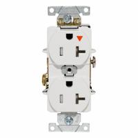 LEVITON Isolated Ground Duplex Receptacle Outlet: Duplex, 5-20, White, 125V AC, 20 A (MPN T5362-IGW)