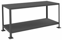 DURHAM MFG Work Table: Fixed Ht, Steel, 60 in x 24 in, 2,000 lb Overall Load Capacity, Steel (MPN MT246030-2K295). Key specifications — Brand: DURHAM MFG; Unit Type: Not Expandable or Modular.