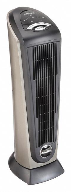 AIR KING Portable Electric Heater: 900W/1500W, 3070/5118 BtuH Heating Capacity, 2 Heat Settings (MPN 8132). Key specifications — Wattage Output: 900W/1500W; Number of Heat Settings: 2; Housing Color: Gray; Overall Dimensions - H x W x D: 23 in x 7-1/4 in x 8-1/2 in; Heating Capacity: 3070/5118 BtuH; Safety Tip-Over Switch Included: No; Brand: AIR KING.