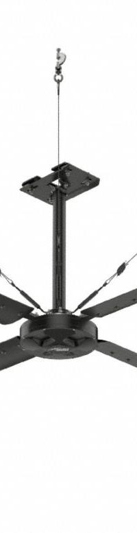 HUNTER INDUSTRIAL Ceiling Fan: 197,067 cfm Airflow, 24 ft Blade Dia, Variable Speeds, 480V AC, ECO (MPN E24-43I-IP-SM). Key specifications — Voltage: 480V AC; Light Kit: No; Series: ECO; Number of Speeds: Variable; Phase: Three; Current: 3 A; Brand: HUNTER INDUSTRIAL.