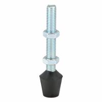 DE-STA-CO Flat Tip Spindle: Neoprene Tip, 3/8"-16, 3 1/2 in Lg, 3 1/2 in Thread Lg (MPN 527208). Key specifications — Brand: DE-STA-CO; Material: Neoprene; Thread Size: 3/8"-16; Includes: Jam Nuts; Spindle Construction: Neoprene Tip.