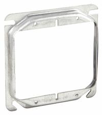 RACO Plaster Ring: Raised, 1/2 in Raised Ht, Steel, 4 in Overall Lg, 4 in Overall Wd (MPN 778). Key specifications — Brand: RACO; Material: Steel; Cover Design: Raised.