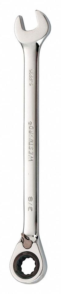 WESTWARD Combination Wrench: Alloy Steel, Chrome, 3/8 in Head Size, 6 1/8 in Overall Lg, Offset (MPN 54PP35). Key specifications — attr309600: 3/8 in; attr309611: Chrome; attr309610: Alloy Steel; attr309604: Yes; attr309612: No; attr309613: No; attr309615: No; attr324932: WESTWARD.