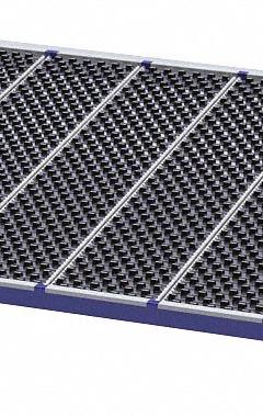 UNEX ROLLER RACK Gravity Flow Shelf: Tilt, 96 in x 96 in x 2 5/8 in, 3,000 lb Shelf Capacity, Steel (MPN RR99S2W8X8-L). Key specifications — Shelf Angle: Tilt; Finish: Powder Coated; Material: Steel; Brand: UNEX ROLLER RACK.