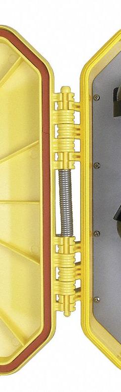 GUARDIAN TELECOM INC. Vandal Resistant Telephone: Surface Mount, Rugged Phones for Haz Areas, Keypad (MPN WTT-40). Key specifications — attr928999: Corrosion Resistant; attr929005: Yes; attr928966: WTT-40; attr928972: Armored; attr928970: Yellow; attr928977: Commercial; attr928984: Outdoor; attr928967: GUARDIAN TELECOM INC..