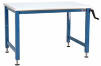 BENCHPRO Workbench: Adj Ht, Laminate, 96 in x 30 in, 1,000 lb Overall Load Capacity, Blue (MPN AMD3096). Key specifications — Brand: BENCHPRO.