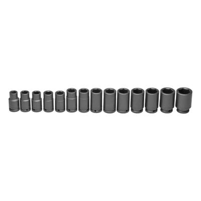 WRIGHT Impact Socket Set: 3/4 in Drive Size, Small Set (0-50 pieces) Set Size - Metric Impact Socket Sets