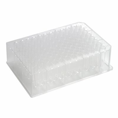 CAPLUGS Sterile 96-Deep Well Plates: Sterile, 96 Wells, 1 mL, 86 mm Dia, Square