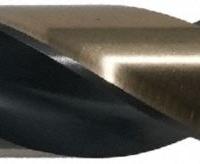 CLE-LINE Jobber Length Drill Bit: 4 mm, 135° Split Point, Black & Gold HSS, 3-Flats Shank (MPN C74007). Key specifications — attr1225567: 0.1575.