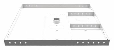 VIDEO MOUNT PRODUCTS Replacement Tile: Ceiling, Max. 200 lb, Fixed, Powder Coated, White - Fixed Television Mounts