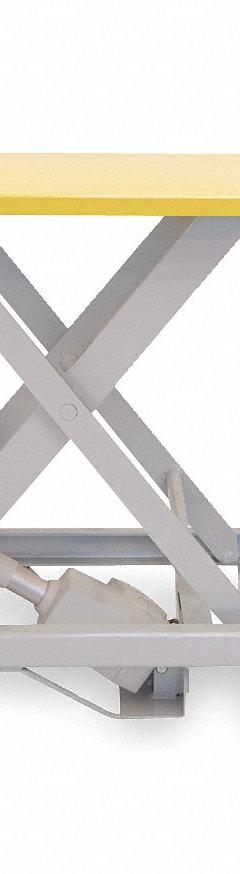 SOUTHWORTH Scissor Lift Table: Powered, 500 lb Load Capacity, 31 1/2 in L x 20 in W, Steel, Single (MPN PLM-250). Key specifications — attr1377640: Sealed Lead Acid; attr1345487: Steel; attr1345523: SOUTHWORTH.
