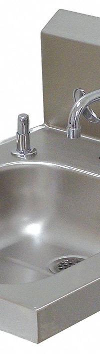 ADVANCE TABCO Hand Sink: 1 Stations, 5 in Bowl Dp, 14 in Bowl Lg, 16 in Bowl Wd, Faucet Included (MPN 7-PS-25). Key specifications — Includes Side Splash: Side Splash Not Included; Brand: ADVANCE TABCO.