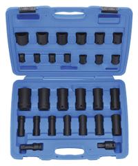 WESTWARD Impact Socket Set: 1/2 in Drive Size, Small Set (0-50 pieces) Set Size, 28 Pieces, SAE (MPN 4PRG8). Key specifications — attr1204251: WESTWARD; attr1215453: 1/2 in; attr1215454: 7/16 in to 1-1/4 in.