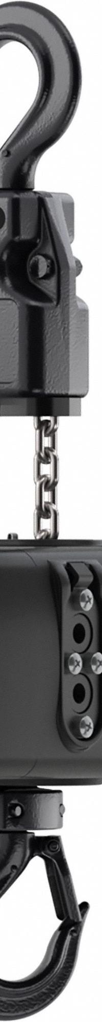 HARRINGTON Electric Chain Hoist: H4 - Heavy Duty, 230V AC, Hook Mounted - No Trolley, 1 Speeds (MPN TSEM005C60). Key specifications — Brand: HARRINGTON; Includes: Chain Container; Operating Voltage: 230V AC; Headroom Clearance: 28 in - 30 in.