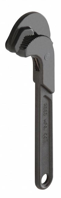 REED One-Handed Pipe Wrench: Alloy Steel, 1 in Jaw Capacity, Serrated, 11 in Overall Lg, I-Beam (MPN MW3/4). Key specifications — attr309808: I-Beam; attr309815: Alloy Steel; attr324941: REED.