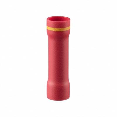 PANDUIT Butt Splice Connector: Red, Vinyl, For Wire Size 12 AWG – 10 AWG, 600 V - Insulated Butt Splice Connectors