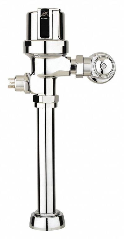 AMTC VALVE Automatic Flush Valve: Hybridflush, 1.1 gpf Gallons per Flush, Battery - Toilet Automatic Flush Valves