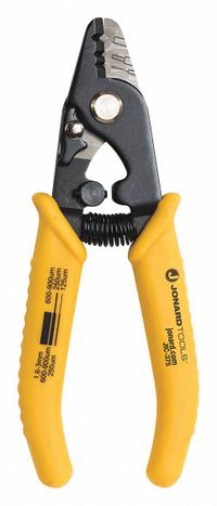 JONARD TOOLS Fiber Optic Cable Stripper: Plastic, Stripping, 6 in Product Lg, Manual, Multi-Slot Jaw (MPN JIC-375). Key specifications — attr424275: JIC-375; attr511296: Stripping; attr511318: Safety Lock; attr511331: Standard Cushion; attr511372: Fiber Optic Cable Strippers; attr511383: 600 to 900 micron; attr424278: JONARD TOOLS; attr546747: Multi-Slot.