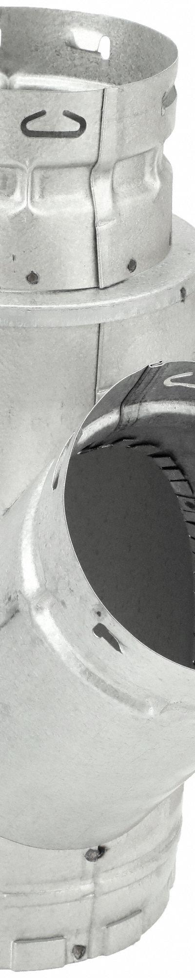 AMERI-VENT Reducer Wye: 5 in Duct - Branches