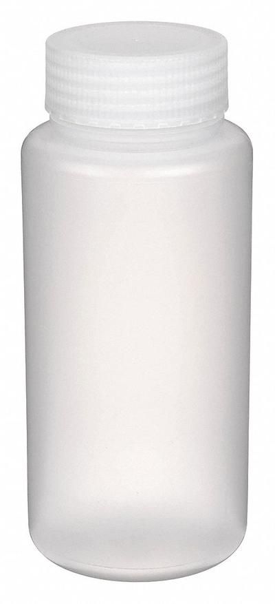 APPROVED VENDOR Laboratory Bottle: Polypropylene, 1 L, 32 fl oz, Closure Included - Polypropylene Wide Mouth Round Lab Bottles