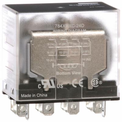 SCHNEIDER General Purpose Relay: Socket Mounted, 15 A Current Rating, 24V DC, 4PDT - Socket-Mounted Relays