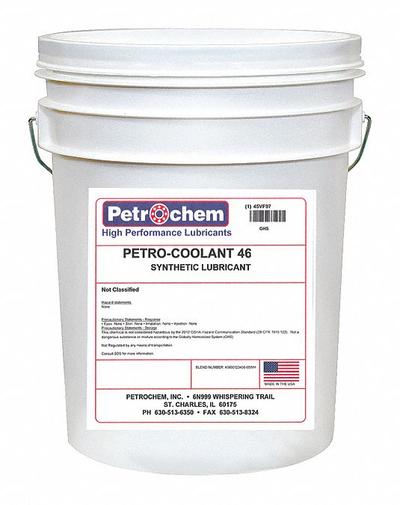 PETROCHEM Compressor Oil: 5 gal, Pail, 10 SAE Grade, 46 ISO Viscosity Grade - Air Compressor Oils