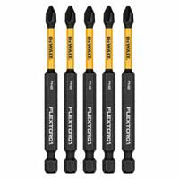 DEWALT Power Bit: Power Bit, PH2 Bit Industry Size, #2 Bit Size, Std, 3 1/2 in Overall Lg, Hex, 5 PK (MPN DWAF3PH2IR5). Key specifications — attr1119695: DEWALT; attr1119703: S2 Steel; attr1119710: Standard; attr1119708: Hex; attr1202404: #2.