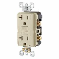 LEVITON Receptacle: Decorator Duplex, 5-20, Light Almond, 125V AC, 20 A, 2 Pole / 3 Wire (MPN AFTR2-T)