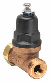 APOLLO Water Pressure Reducing Valve: NPT x Solder, 1/2 in Pipe Size, Bronze, 15 psig to 75 psig (MPN 36ELF11301S). Key specifications — Brand: APOLLO; Low-Lead Compliance: Low-Lead Compliant.