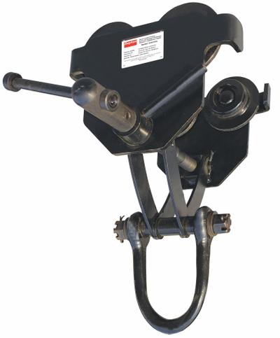 Dayton Trolley: Push, 4,000 lb Max Hoist Load Capacity - Push Trolleys for Hoists