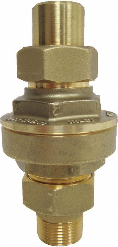 MEPCO Steam Trap: Brass Body, Straight-Thru Design, 1,270 lb/hr, 1/2 in FNPT Inlet - Brass Straight-Thru Thermostatic Steam Traps