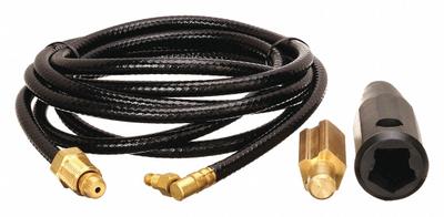 LINCOLN ELECTRIC Torch Adapter (MPN K960-1) - Dinse Connectors with Gas Hose for Air-Cooled Torches