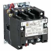 SQUARE D NEMA Magnetic Contactor: Non-Reversing, 3 Poles, NEMA Size 1, 27 A, 120V AC (MPN 8502SCO2V02S). Key specifications — Brand: SQUARE D.