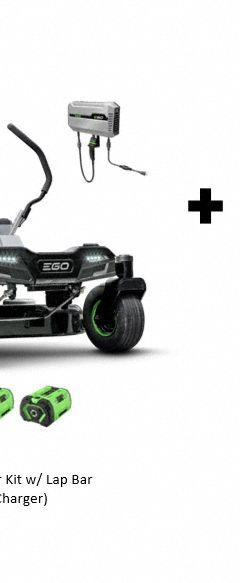 EGO EGO 42" Riding Mower and 2 Batteries: Riding, POWER+, Yard up to 3 acre, Rear-Wheel Drive (MPN ZT4204L, BA2800T(2)). Key specifications — Brand: EGO; Deck Material: Steel; Battery Capacity: 10.0 Ah.