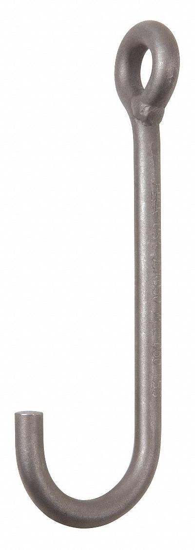 PEERLESS J-Hook: 1,500 lb Working Load Limit - Low-Profile J-Hooks for Lifting