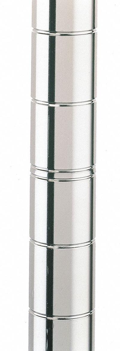 METRO Wire Shelf Post: 75 in x 1 in, Stainless Steel, Split Sleeve, Corrosion-Resistant - Corrosion-Resistant Wire Shelving Posts for Harsh Environments