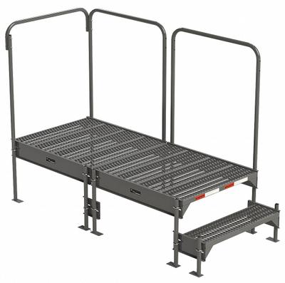 EGA Work Platform: 18 in Platform Ht - Max, 34.6 in x 76.8 in, Steel - Configurable Single-Access Platforms